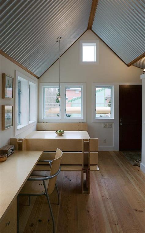 white metal roof interior